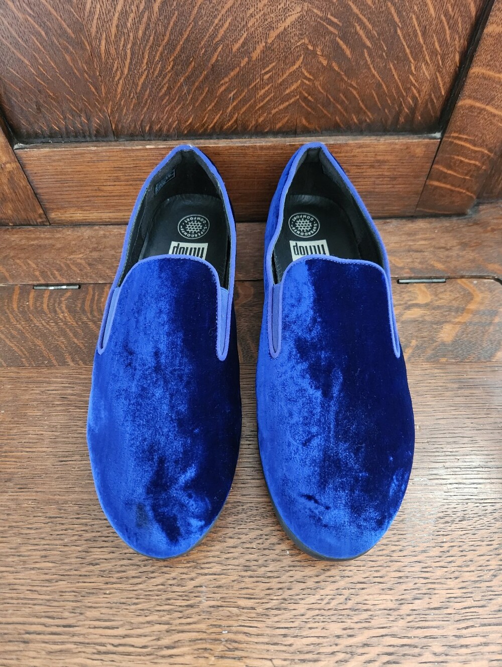 Womens Blue Velvet FITFLOP Shoes Size 11